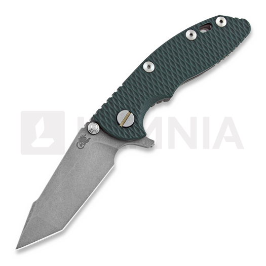 Hinderer XM-18 3.0 Harpoon Tanto 折叠刀, working finish, dark green