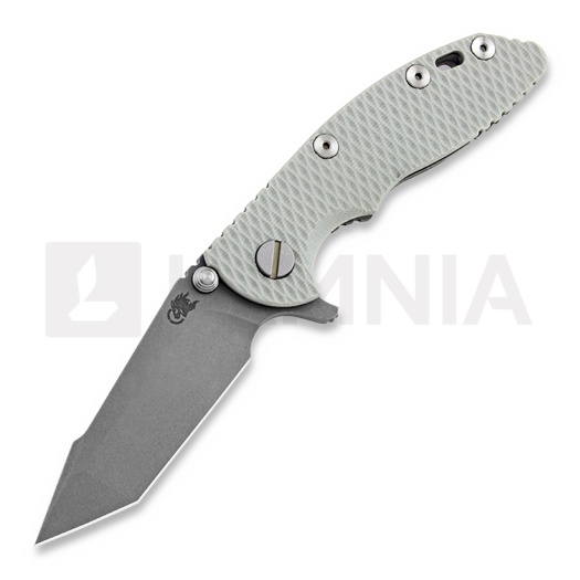 Coltello pieghevole Hinderer XM-18 3.0 Harpoon Tanto, working finish, grigio
