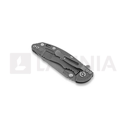 Hinderer XM-18 3.0 Harpoon Tanto sulankstomas peilis, working finish, pilka