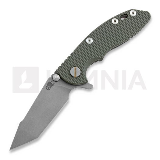 Hinderer XM-18 3.0 Harpoon Tanto sulankstomas peilis, working finish, od green