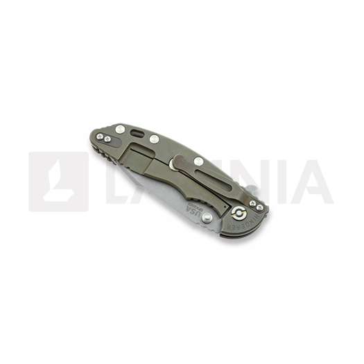 Hinderer XM-18 3,5" 20CV Harpoon Spanto sulankstomas peilis, black/bronze Ti