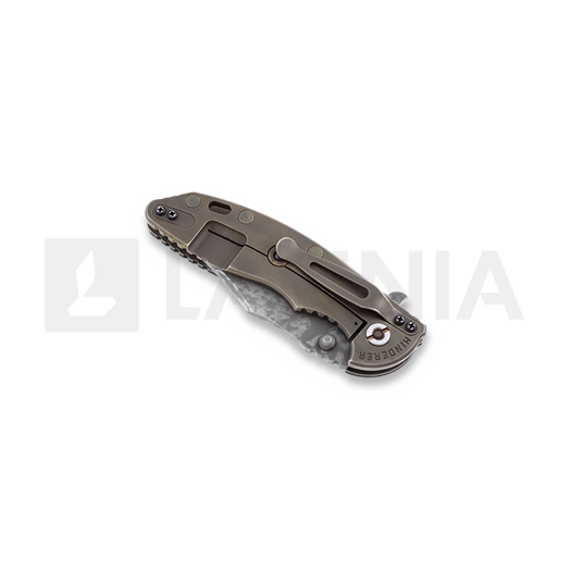 Hinderer XM-18 3,5" Battle Field sulankstomas peilis, juoda