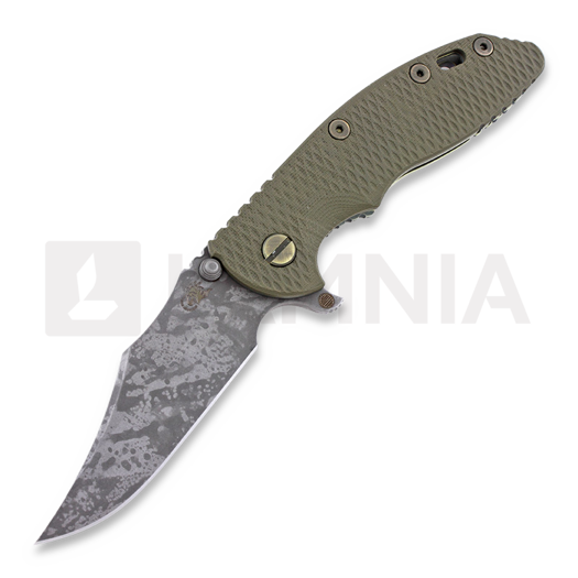 Coltello pieghevole Hinderer XM-18 3,5" Battle Field, verde