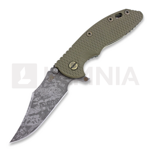 Hinderer XM-18 3,5" Battle Field 접이식 나이프, 올리브색
