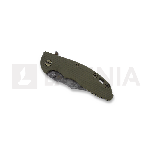Hinderer XM-18 3,5" Battle Field sulankstomas peilis, žalia