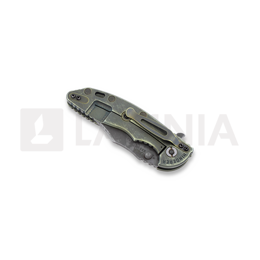 Hinderer XM-18 3,5" Battle Field sulankstomas peilis, žalia