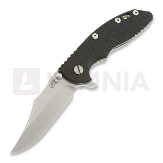 Hinderer XM-18 3,5" bowie foldekniv, sort