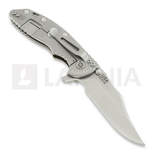 Hinderer XM-18 3,5" bowie sulankstomas peilis, juoda