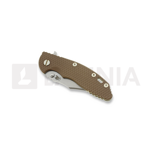 Hinderer XM-18 3,5" bowie k&auml;&auml;nt&ouml;veitsi, ruskea