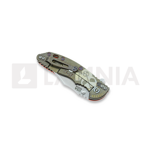 Hinderer XM-18 3,5" Bowie Containment Series sulankstomas peilis