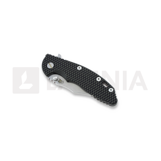 Hinderer XM-18 3,5" Bowie Containment Series sulankstomas peilis, black/green