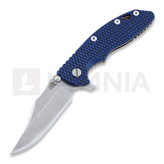 Hinderer XM-18 3,5" Bowie Containment Series Taschenmesser, blue/black
