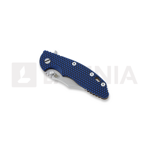 Coltello pieghevole Hinderer XM-18 3,5" Bowie Containment Series, blue/black