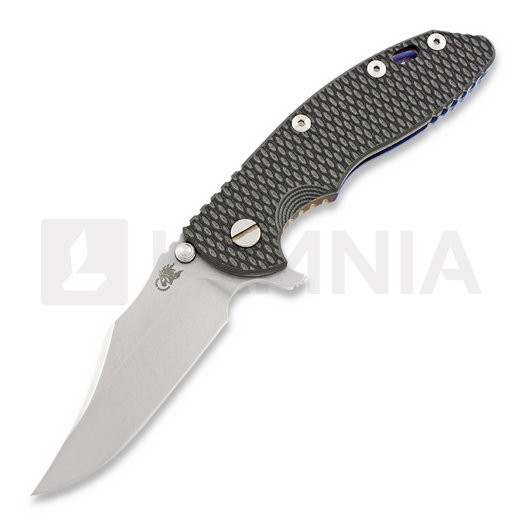 Hinderer XM-18 3,5" Bowie Containment Series 접이식 나이프, green/black