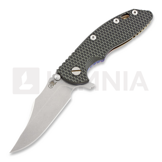 Hinderer XM-18 3,5" Bowie Containment Series összecsukható kés, green/black