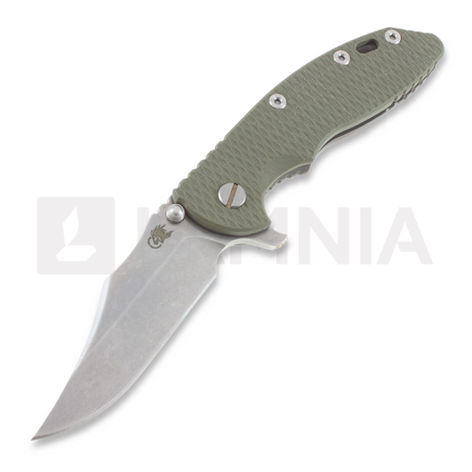 Nóż składany Hinderer XM-18 3,5" bowie, green/Ti battle finish