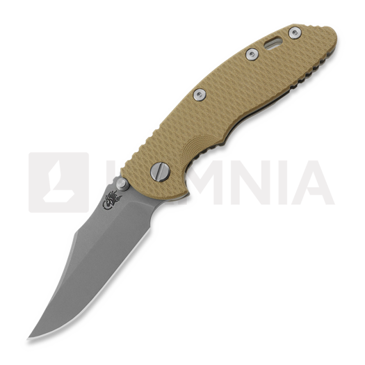 Hinderer XM-18 3.5 Bowie Non Flipper Working Finish OD Coyote G-10