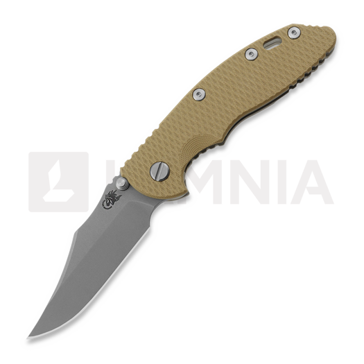 Hinderer XM-18 3.5 Bowie Non Flipper Working Finish OD Coyote G-10