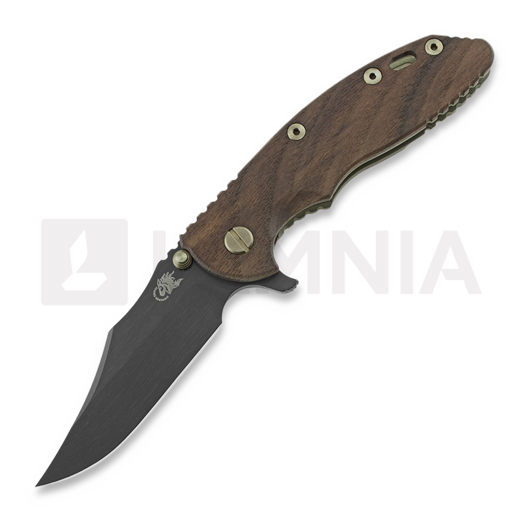 Navalha Hinderer XM-18 3.5 Bowie Vintage, smooth walnut
