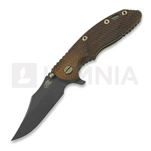 Hinderer XM-18 3.5 Bowie Vintage Taschenmesser, textured walnut