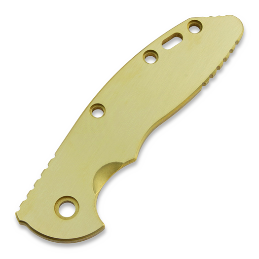 Hinderer XM-18 3.5" Brass Smooth handle scale