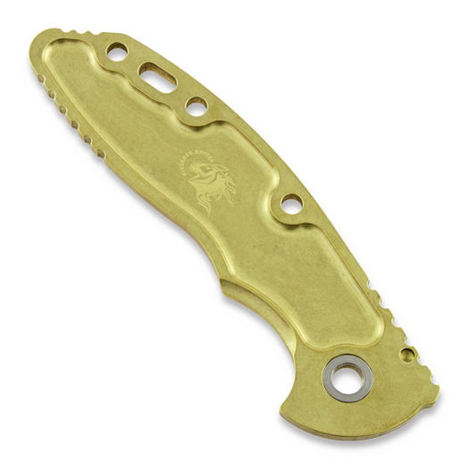 Hinderer XM-18 3.5" Brass Smooth handle scale
