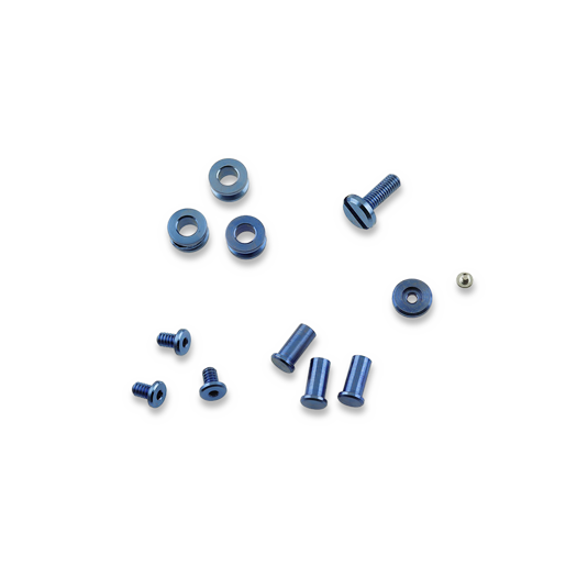 Hinderer XM-18 3.5 Complete Hardware Kit Ti, Stonewash Blue