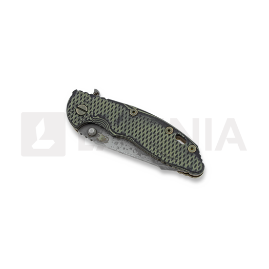 Coltello pieghevole Hinderer XM-18 3,5 Fatty Harpoon Battle Field
