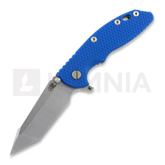 Hinderer XM-18 3,5 Fatty Harpoon Tanto sulankstomas peilis, mėlyna