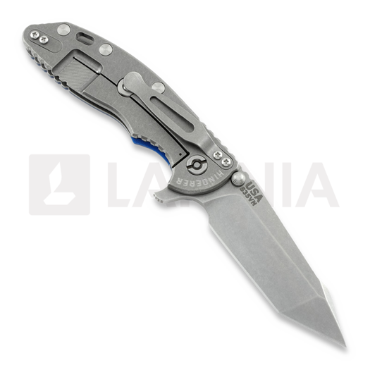 Hinderer XM-18 3,5 Fatty Harpoon Tanto k&auml;&auml;nt&ouml;veitsi, sininen