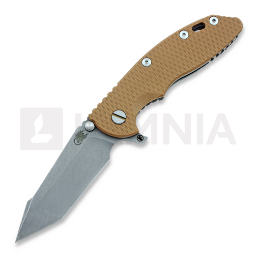 Hinderer XM-18 3,5 Fatty Harpoon Tanto Containment összecsukható kés, barna