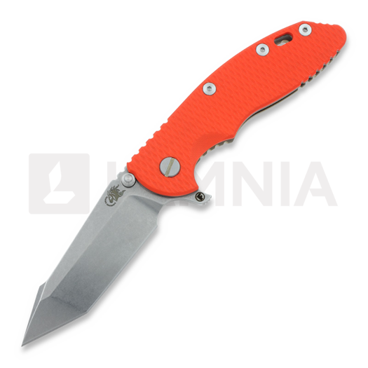 Hinderer XM-18 3,5 Fatty Harpoon Tanto Containment kääntöveitsi, oranssi