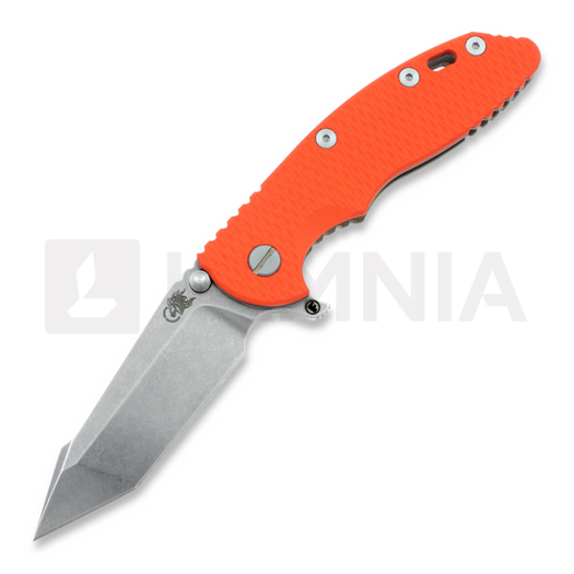 Briceag Hinderer XM-18 3,5 Fatty Harpoon Tanto Containment, portocaliu