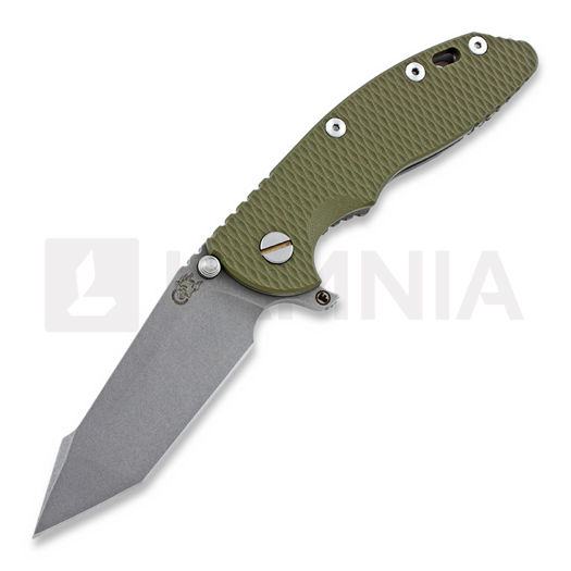 Nóż składany Hinderer XM-18 3,5 Fatty Harpoon Tanto, oliwkowa