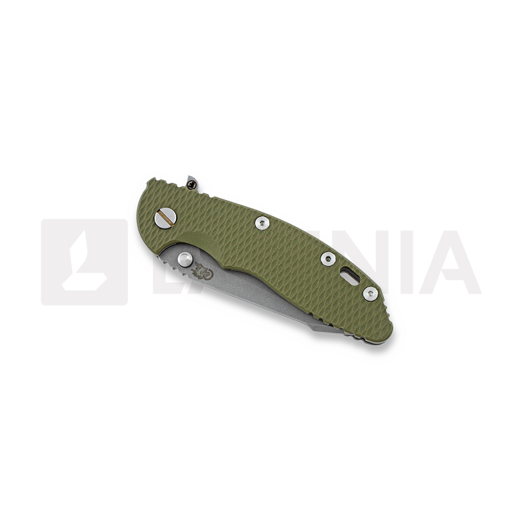 Coltello pieghevole Hinderer XM-18 3,5 Fatty Harpoon Tanto, verde