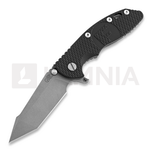 Couteau pliant Hinderer XM-18 3.5 Fatty Harpoon Tanto, working finish, black F