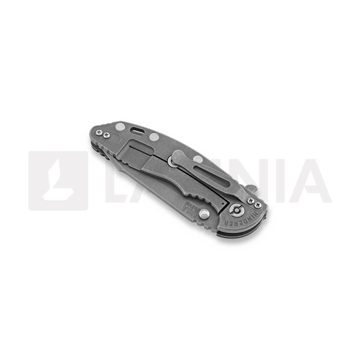 Coltello pieghevole Hinderer XM-18 3.5 Fatty Harpoon Tanto, working finish, black F