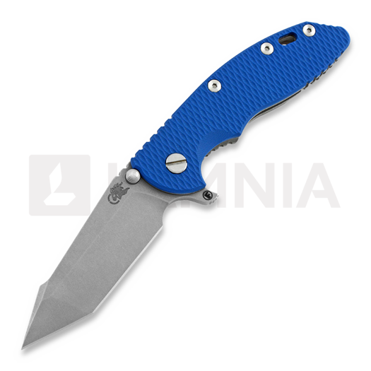 Hinderer XM-18 3.5 Fatty Harpoon Tanto 접이식 나이프, working finish, 파랑