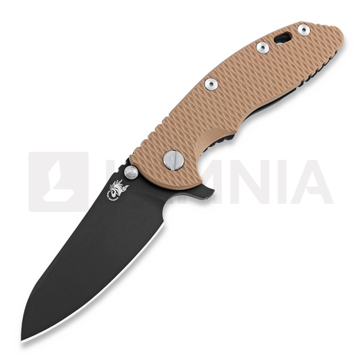 Coltello pieghevole Hinderer XM-18 3.5 Gen4 Sheepsfoot DLC, coyote