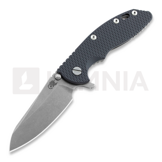 Nóż składany Hinderer XM-18 3.5 Gen5 Sheepsfoot, stonewashed, szara