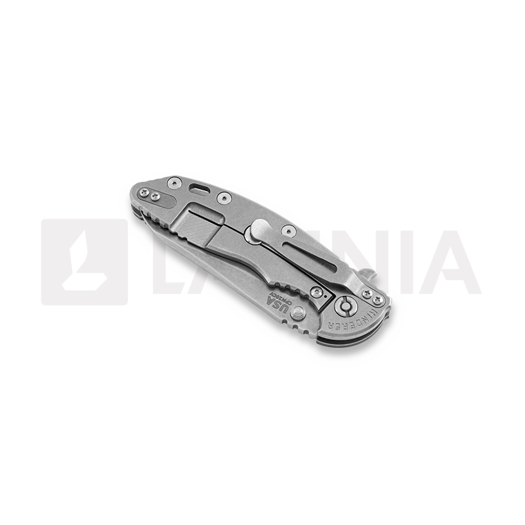 Hinderer XM-18 3.5 Gen5 Sheepsfoot sulankstomas peilis, stonewashed, pilka
