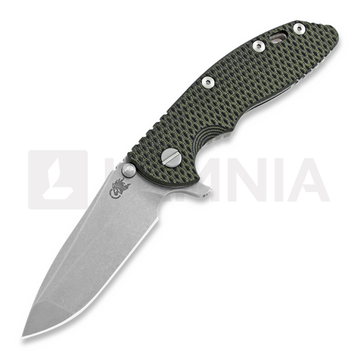 Hinderer XM-18 3.5 Gen5 Spanto kääntöveitsi, stonewashed, od green/black