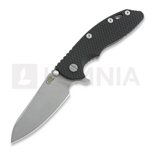 Hinderer XM-18 3.5 Gen6 Sheepsfoot kääntöveitsi, working finish, musta