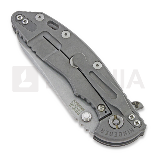 Hinderer XM-18 3.5 Gen6 Sheepsfoot sulankstomas peilis, working finish, juoda