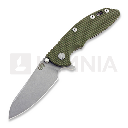 Hinderer XM-18 3.5 Gen6 Sheepsfoot 折叠刀, working finish, od green