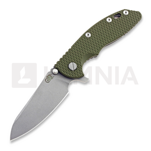 Navalha Hinderer XM-18 3.5 Gen6 Sheepsfoot, working finish, od green