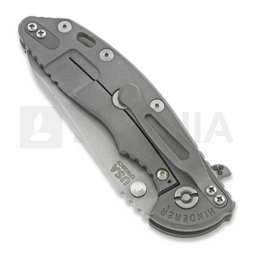 Coltello pieghevole Hinderer XM-18 3.5 Gen6 Sheepsfoot, working finish, od green