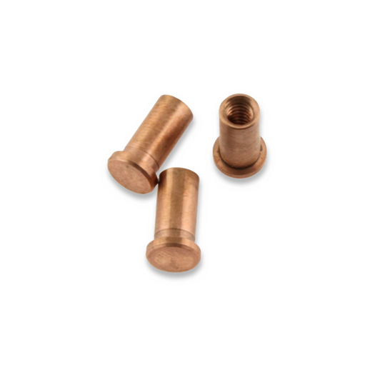 Hinderer XM-18 3.5 Handle Nuts Set Of 3, copper