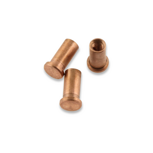 Hinderer XM-18 3.5 Handle Nuts Set Of 3, copper