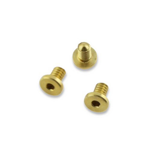 Hinderer XM-18 3.5 Handle Screws Set Of 3, brass